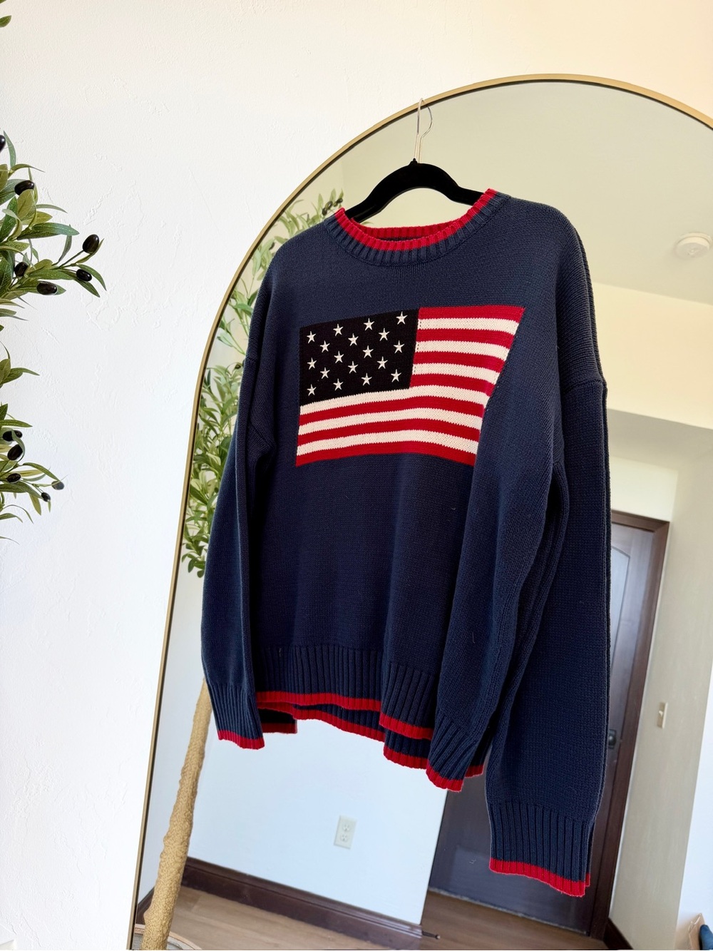 American Flag Knit Sweater